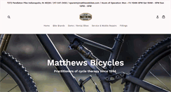 Desktop Screenshot of matthewsbikes.com
